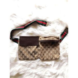 Gucci monogram waist bag